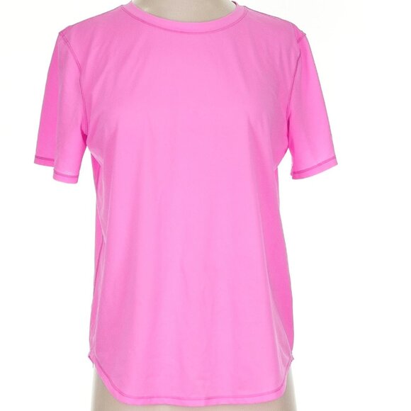 Lululemon High Neck Running and Training T-Shirt Pow Pink Light  Size 4 - Picture 2 of 7